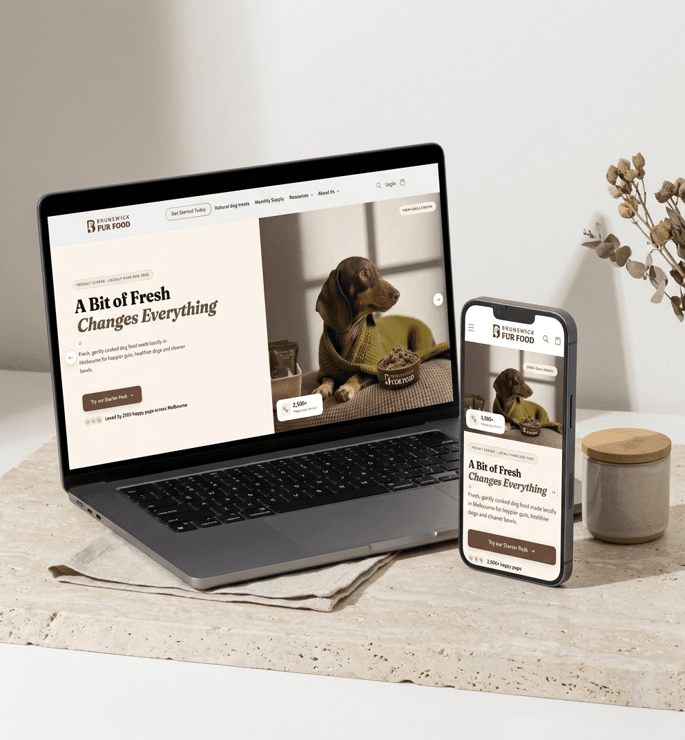 Brunswick Fur Food Shopify storefront
